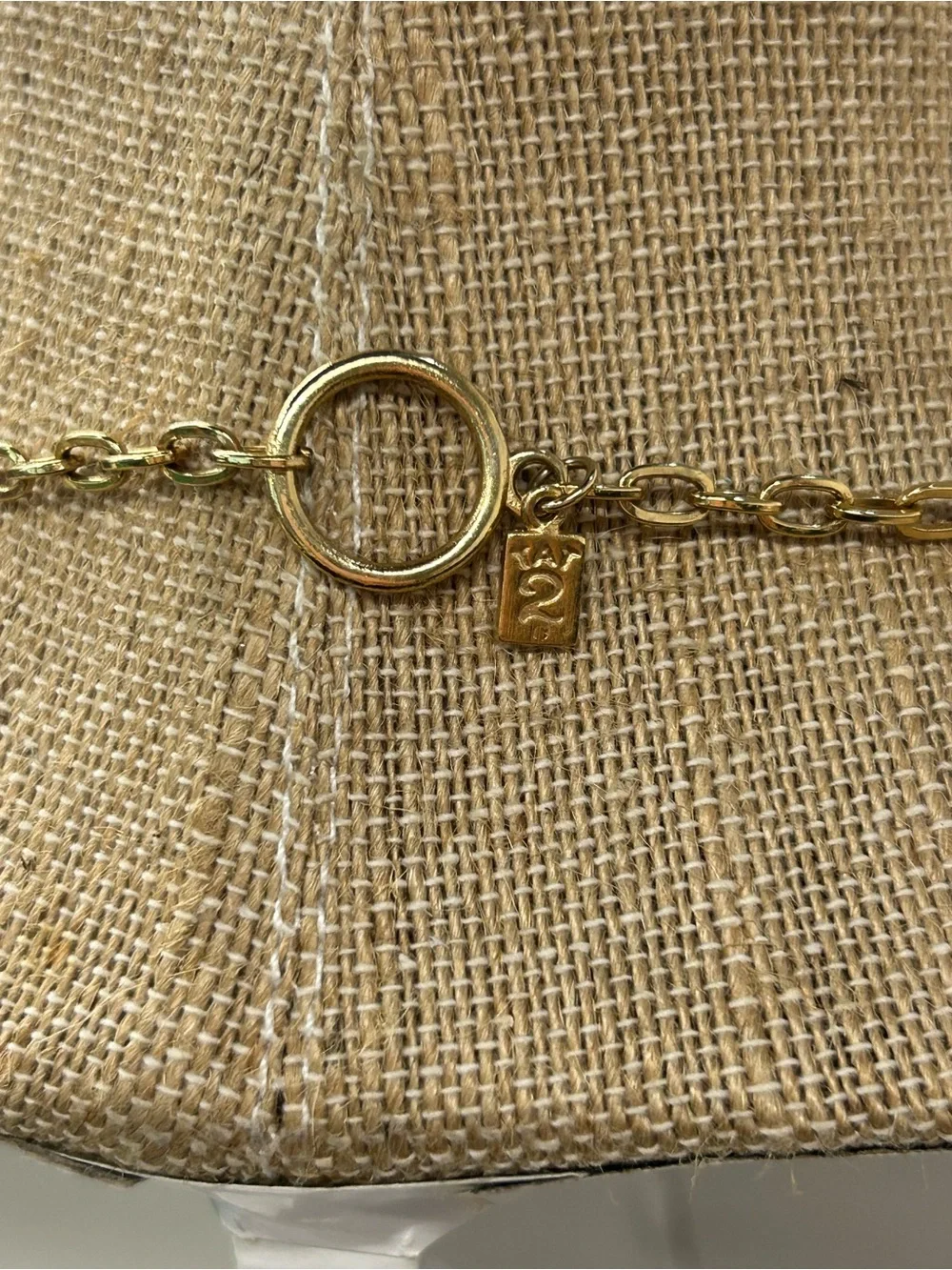 Luxurious TAT2 14k gold plated vintage style coin necklace 20” long